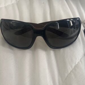 Suncloud Black Oversized Wrap Sunglasses
